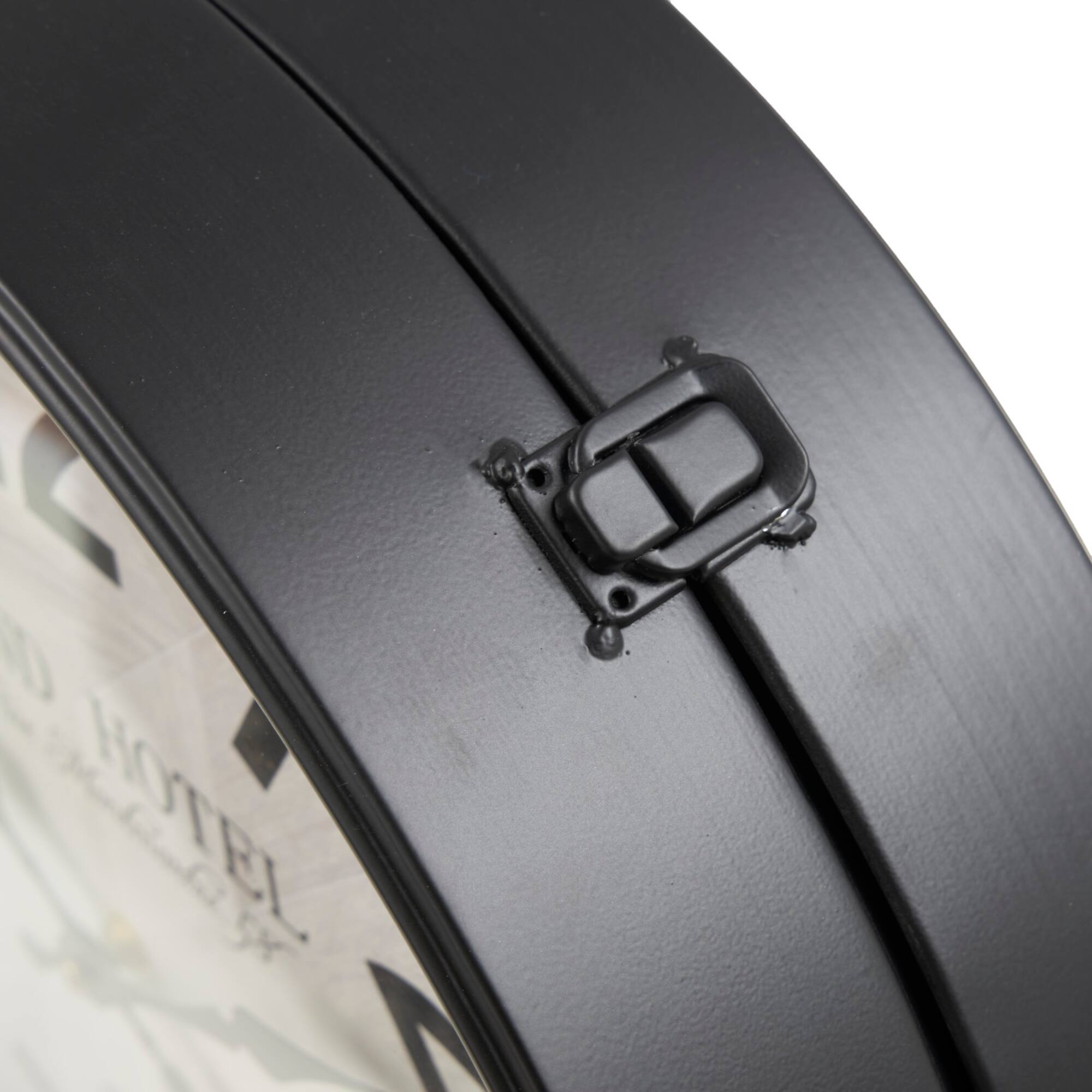 6ft. Black Metal Clock